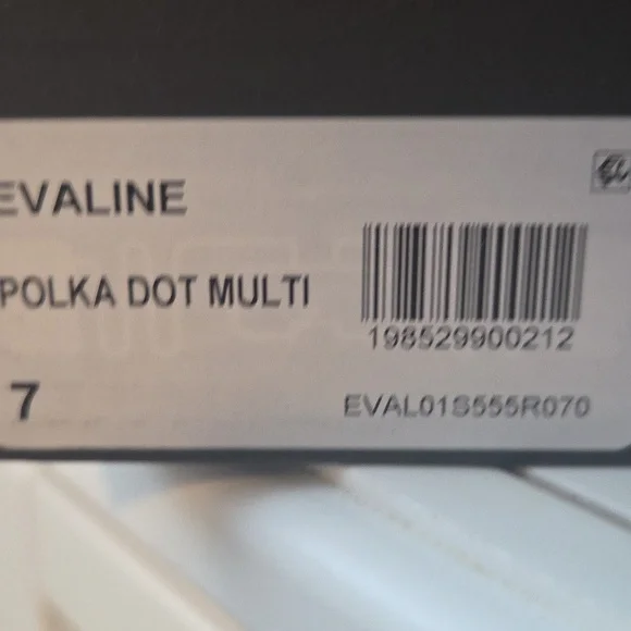 Betsey Johnson Women's Polka Dot Dress Mules with Floral Bow Accents 🤍🖤 - Picture 5 of 5